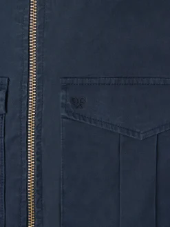 Cazadora garment dye azul marino