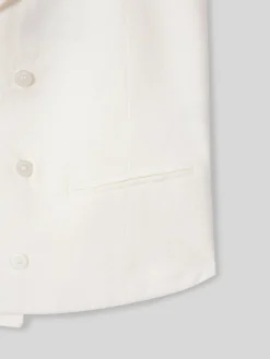 Chaleco chaque clasico blanco roto