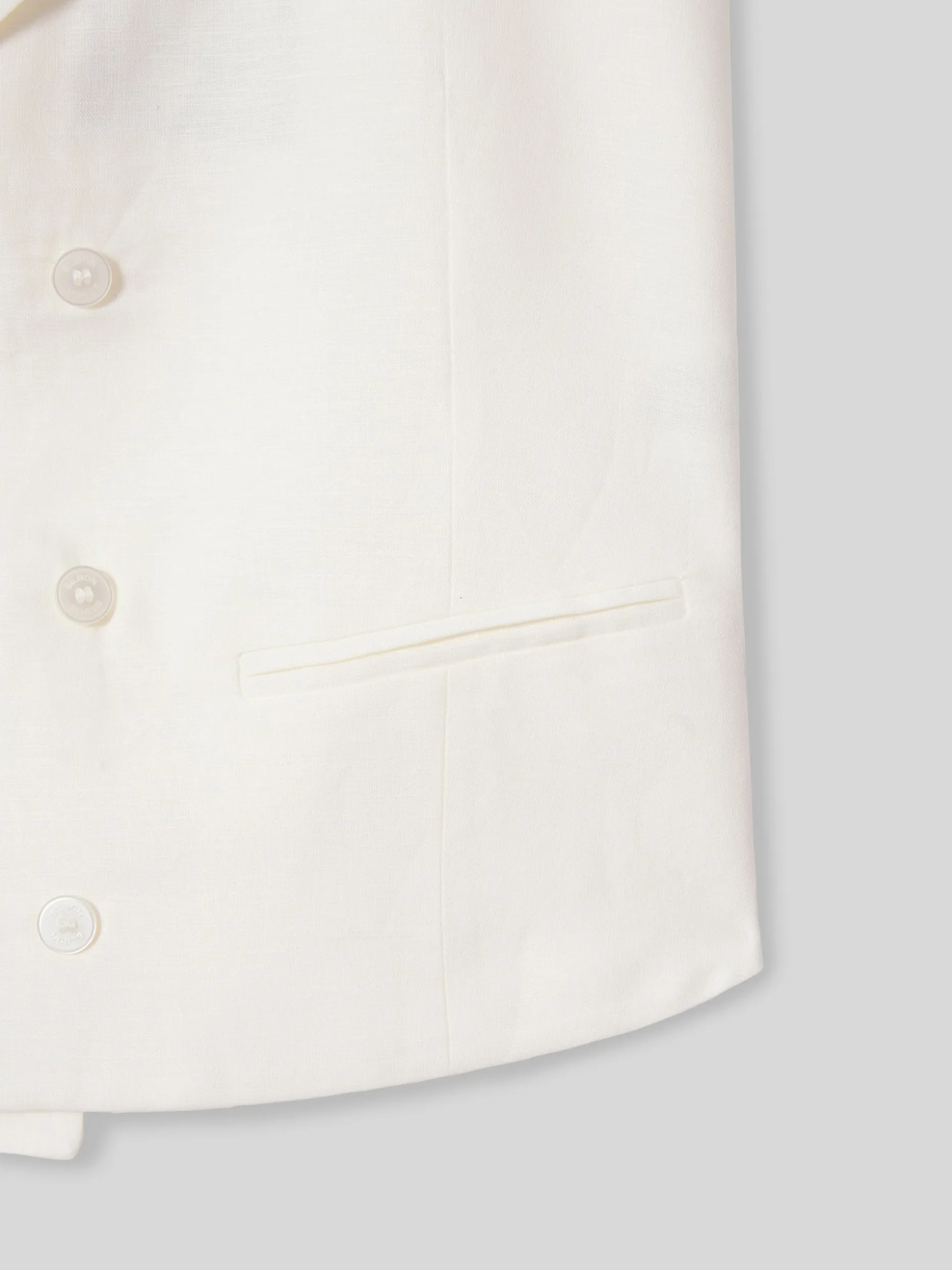 Chaleco chaque clasico blanco roto