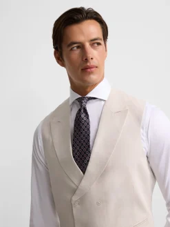 Chaleco chaque clasico gris perla