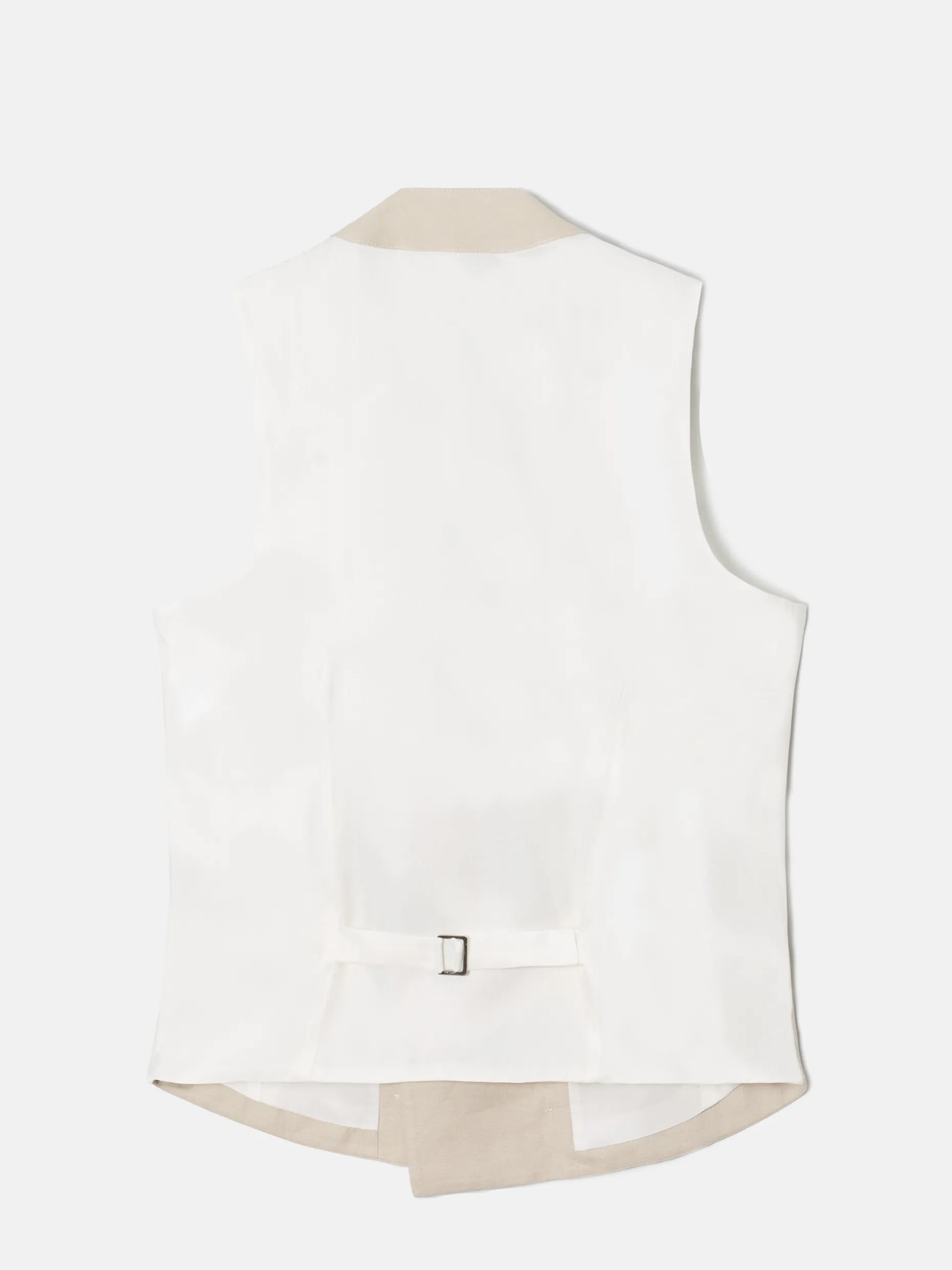 Chaleco chaque clasico gris perla