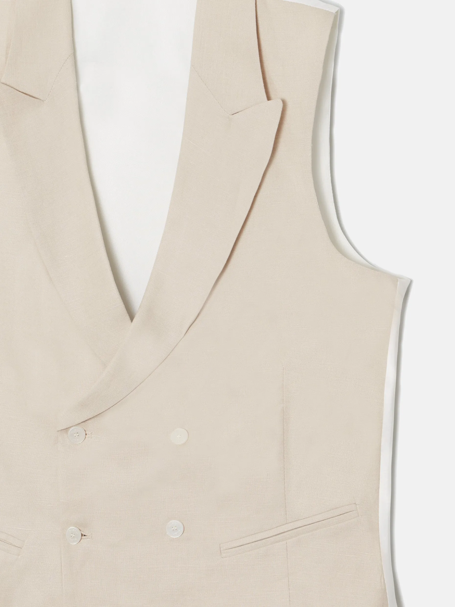 Chaleco chaque clasico gris perla