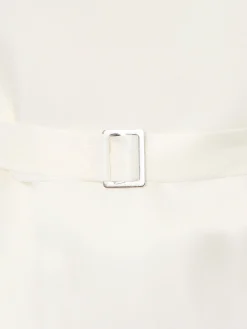 Chaleco chaque cuello redondo tierra