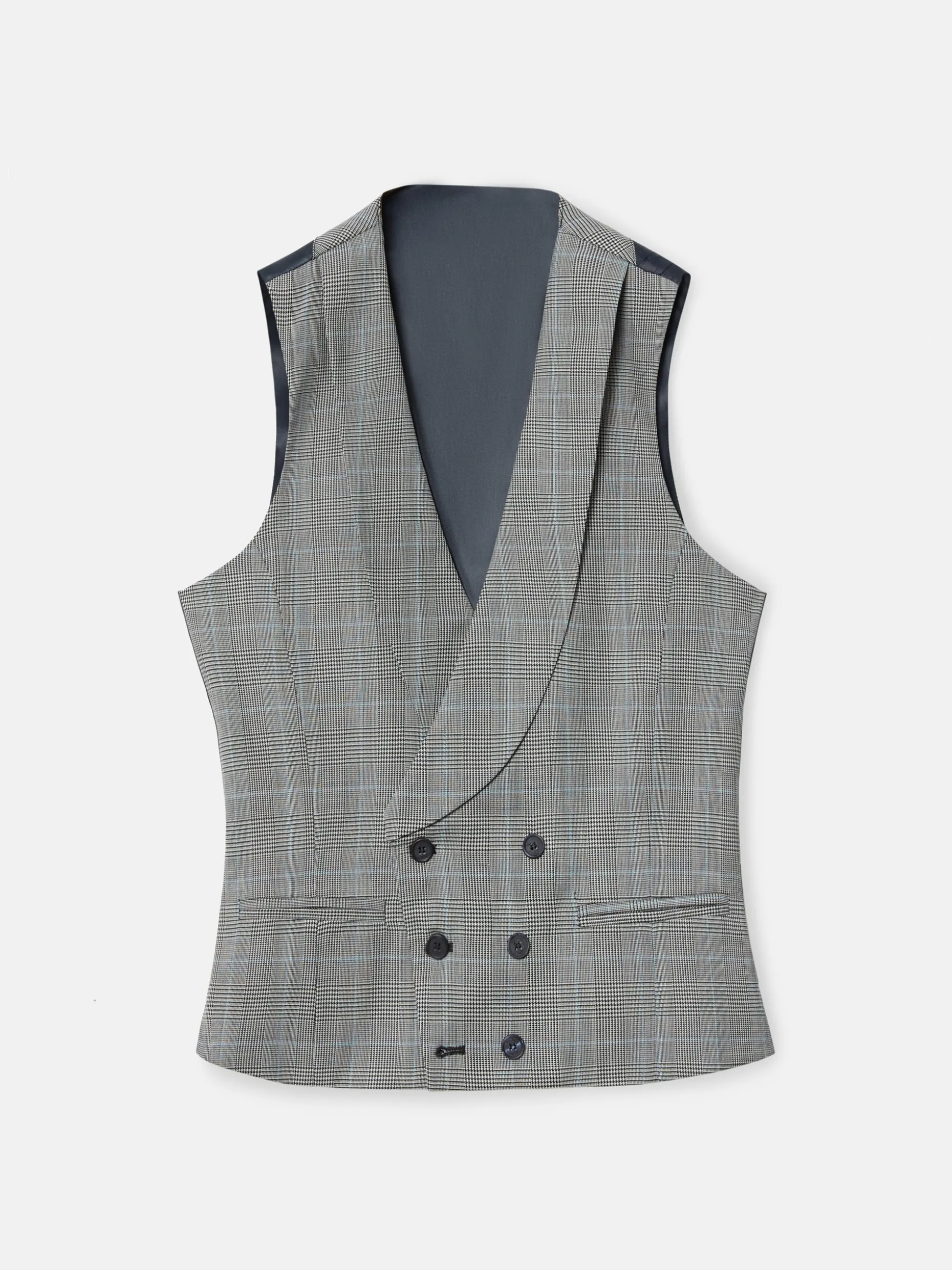 Chaleco chaque silbon principe de gales gris