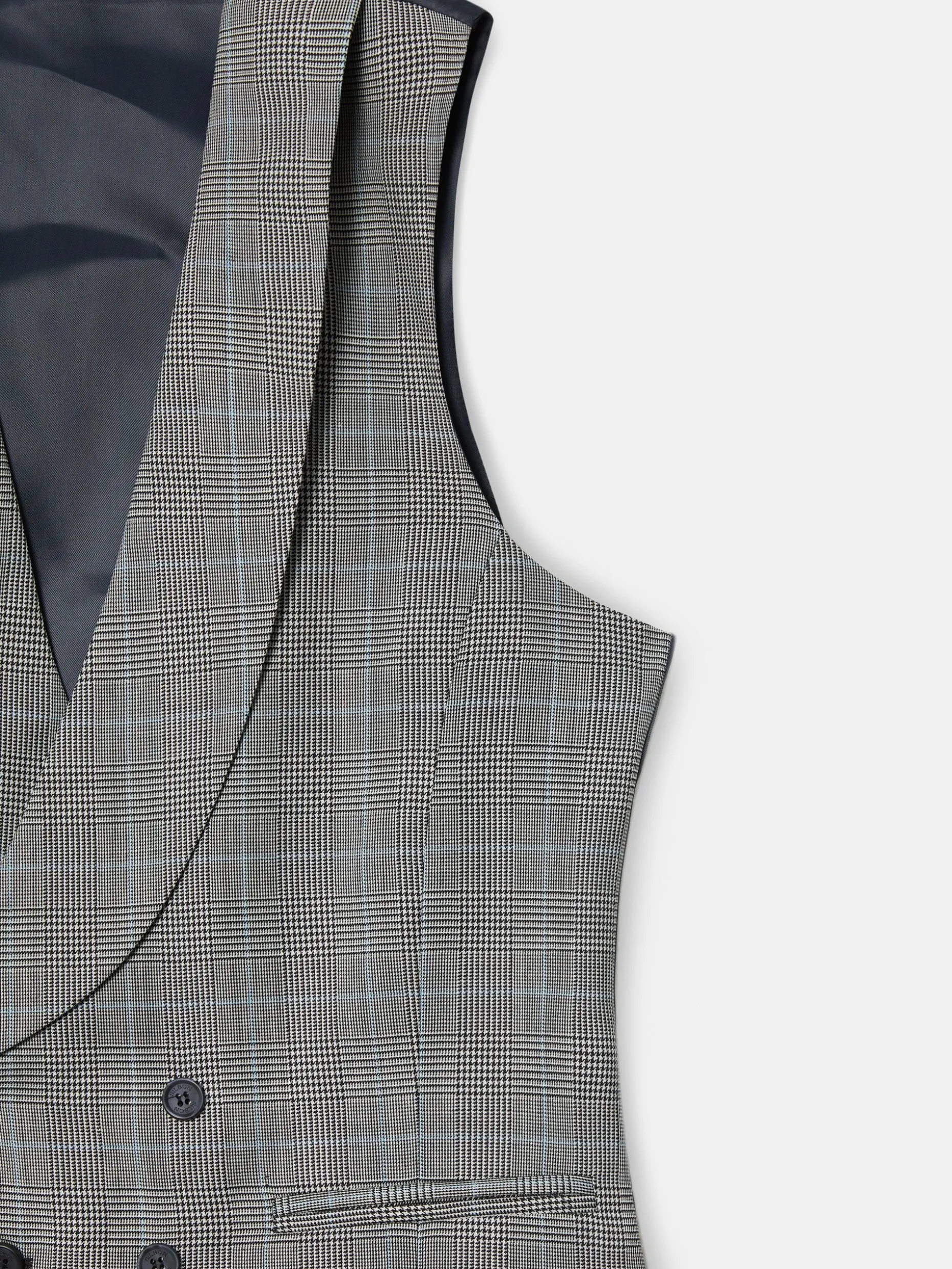 Chaleco chaque silbon principe de gales gris