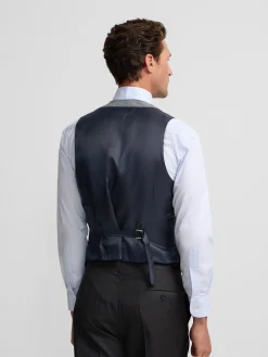 Chaleco chaque tailoring principe de gales gris
