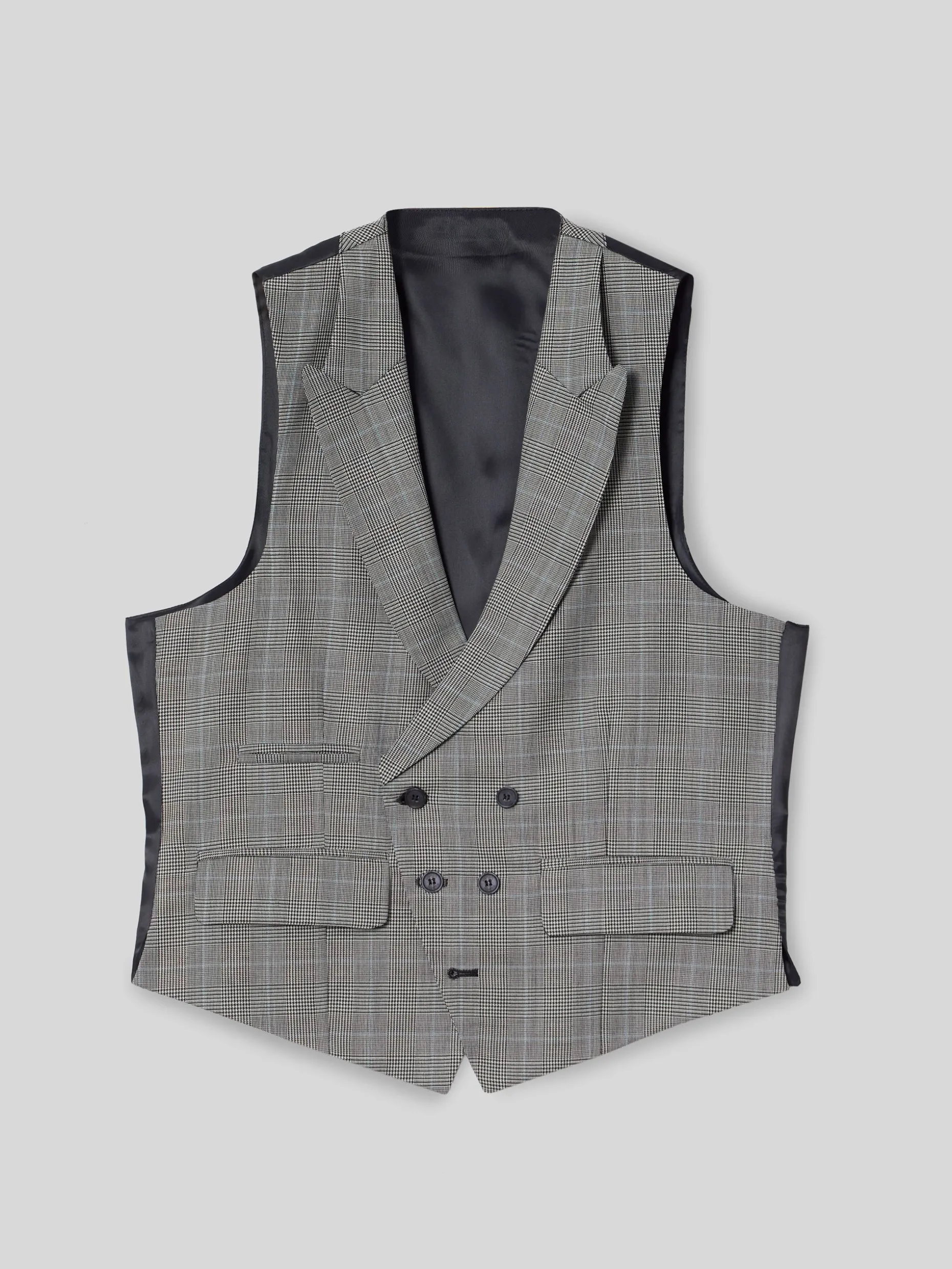 Chaleco chaque tailoring principe de gales gris
