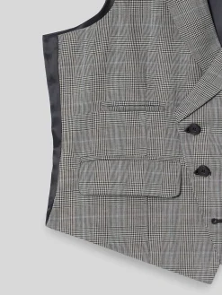 Chaleco chaque tailoring principe de gales gris