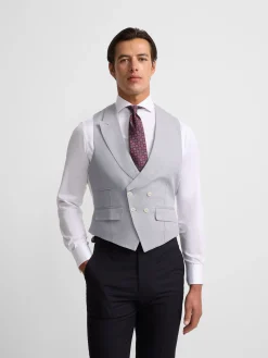 Chaleco chaque tailoring azul medio