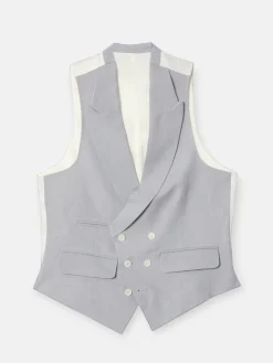 Chaleco chaque tailoring azul medio