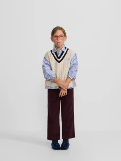 Chaleco girl punto college crudo