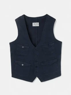 Chaleco multibolsillos azul marino