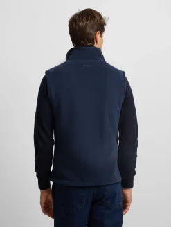 Chaleco polar clasico azul marino