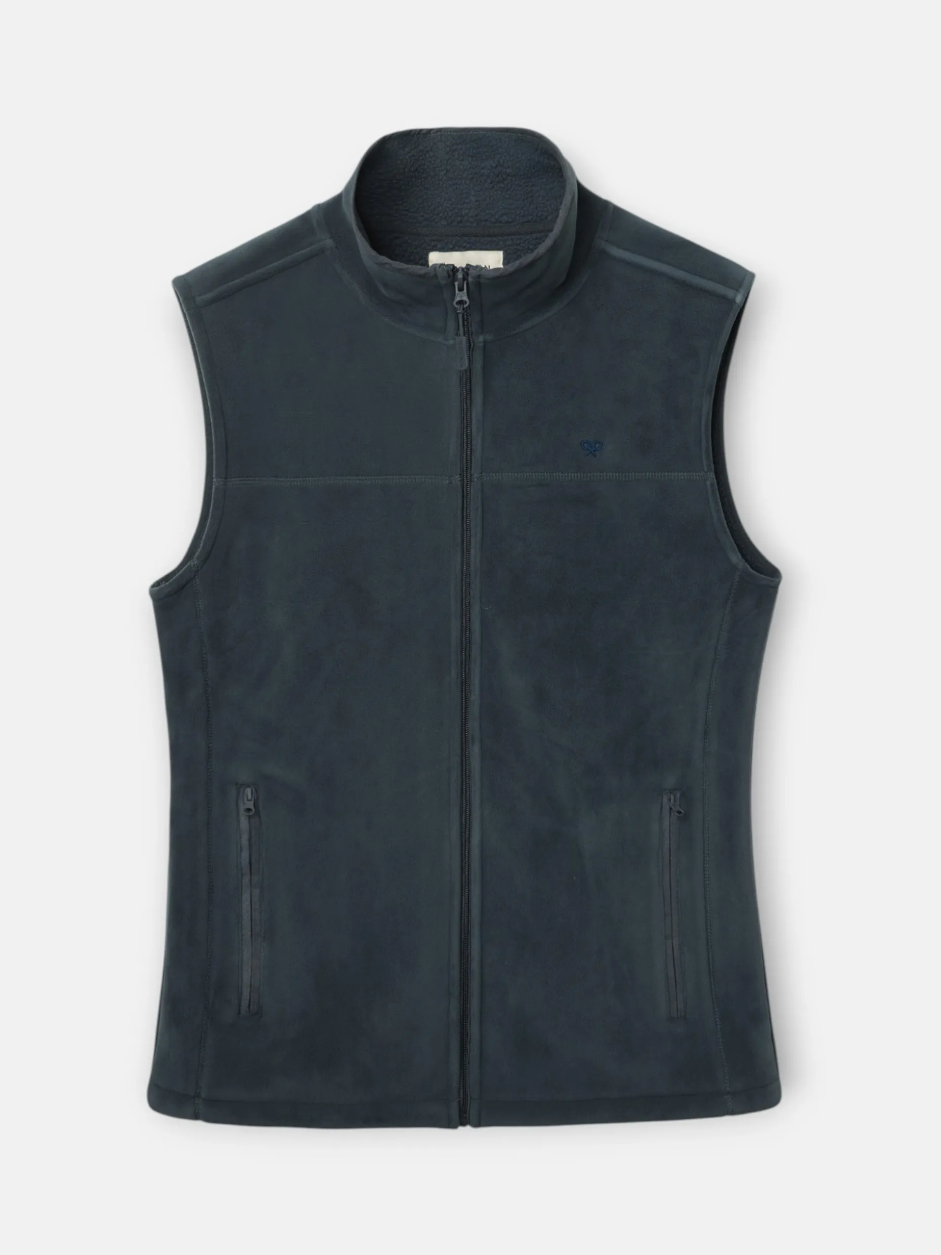 Chaleco polar clasico gris
