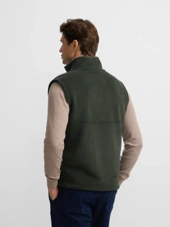 Chaleco polar clasico verde