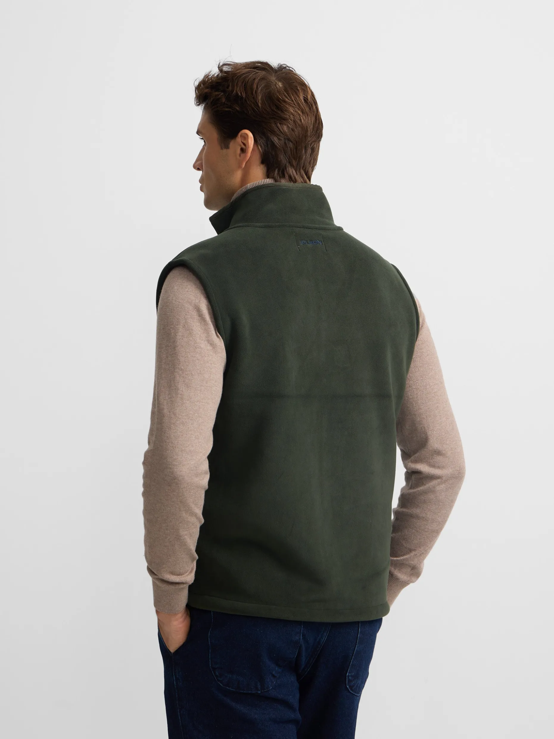 Chaleco polar clasico verde
