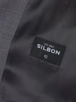 Chaleco recto traje principe de gales gris