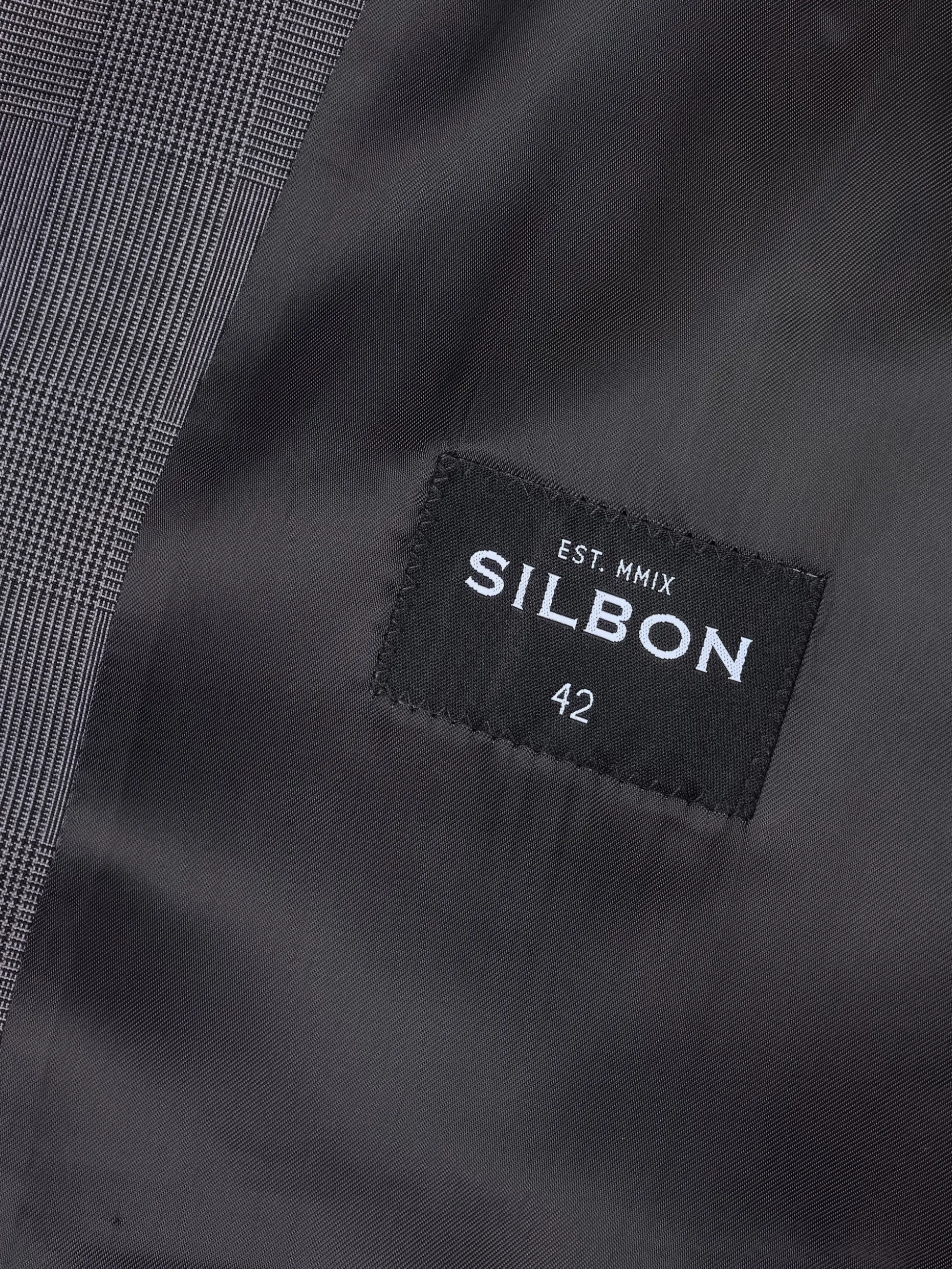 Chaleco recto traje principe de gales gris
