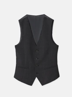 Chaleco traje principe de gales gris