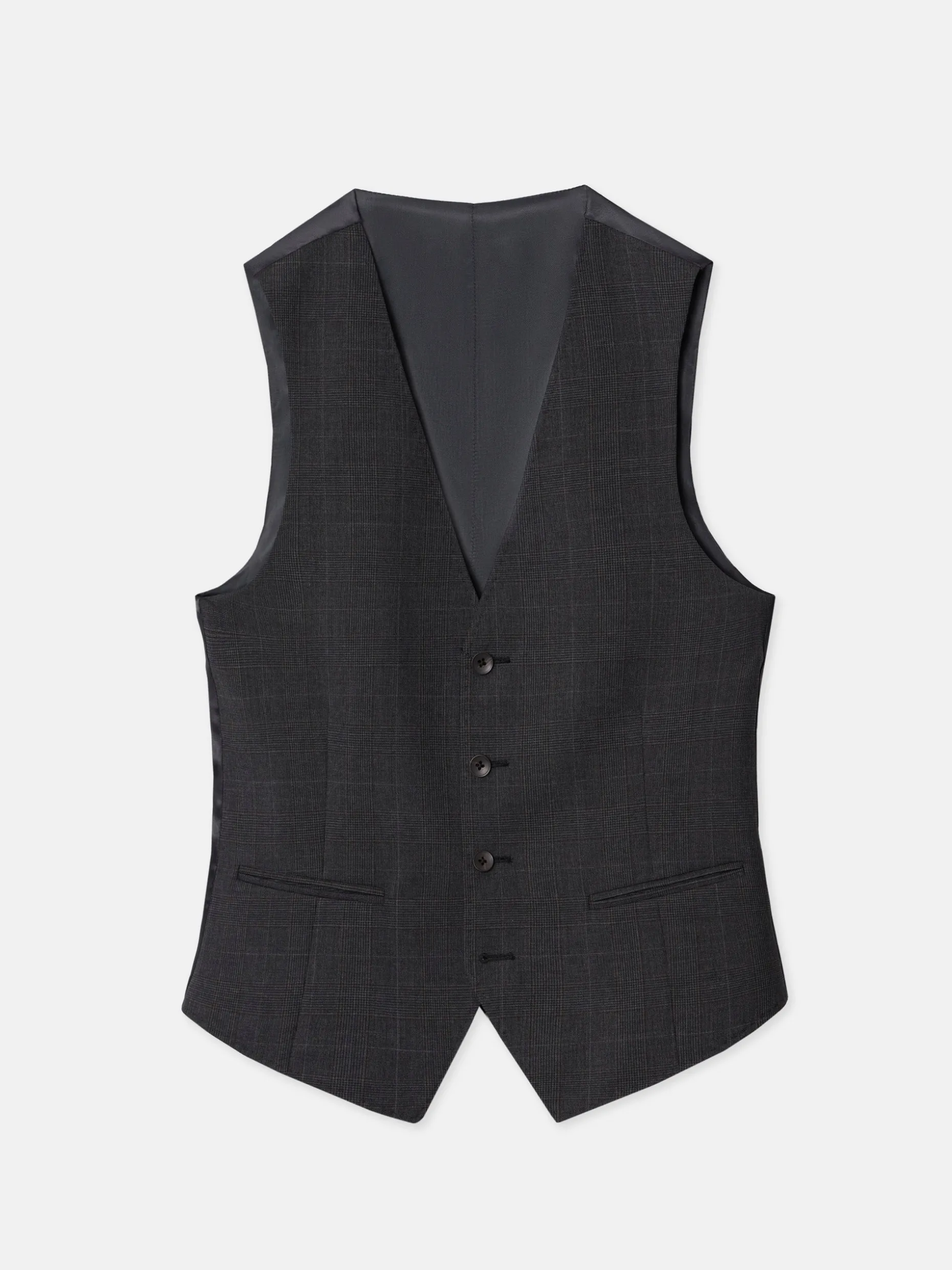 Chaleco traje principe de gales gris