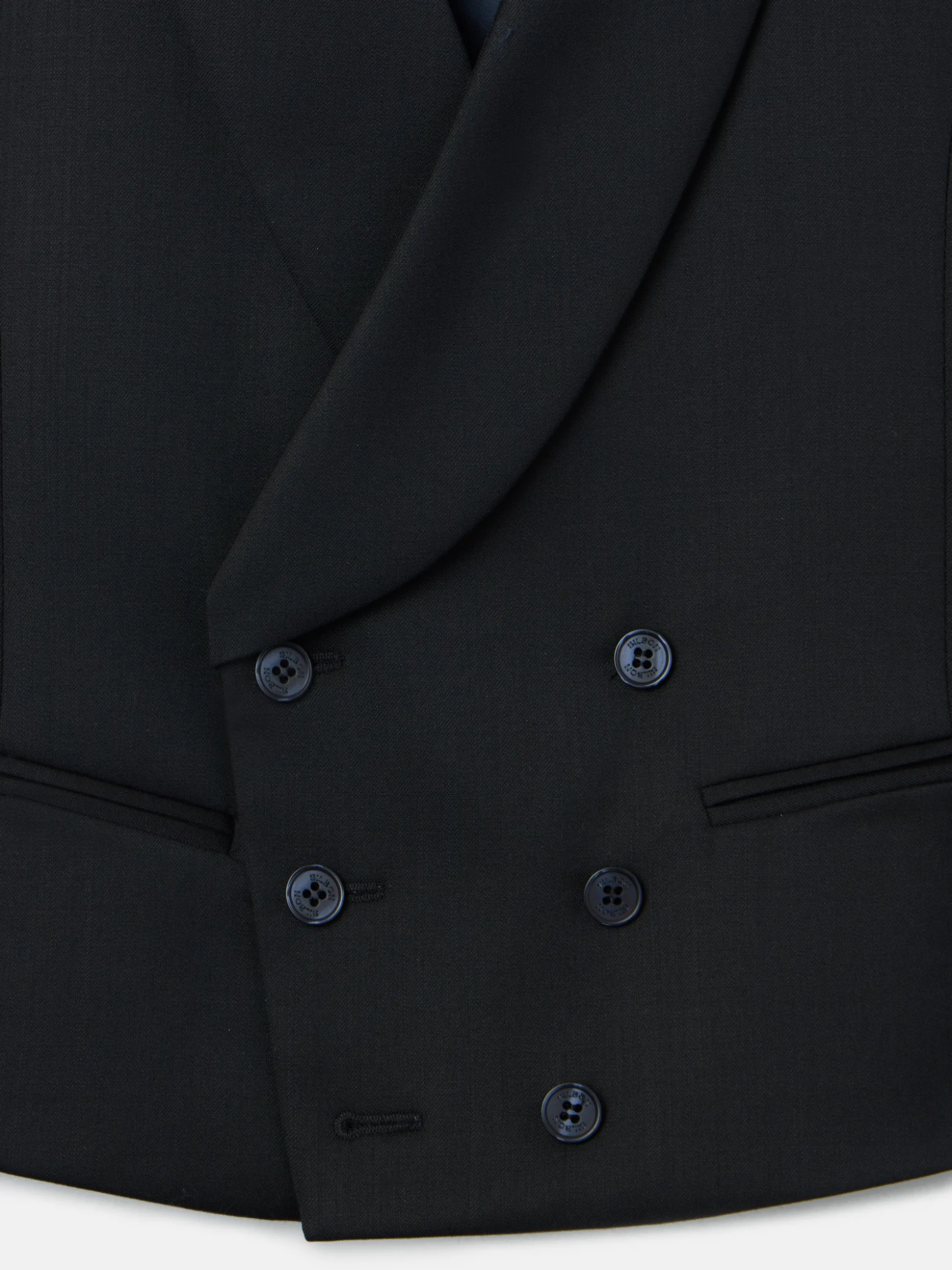 Chaleco vestir stretch cuello redondo negro