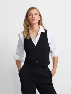 Chaleco woman clasico sastre negro