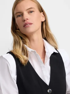 Chaleco woman clasico sastre negro