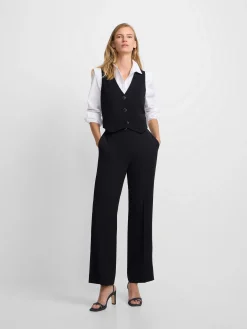 Chaleco woman clasico sastre negro
