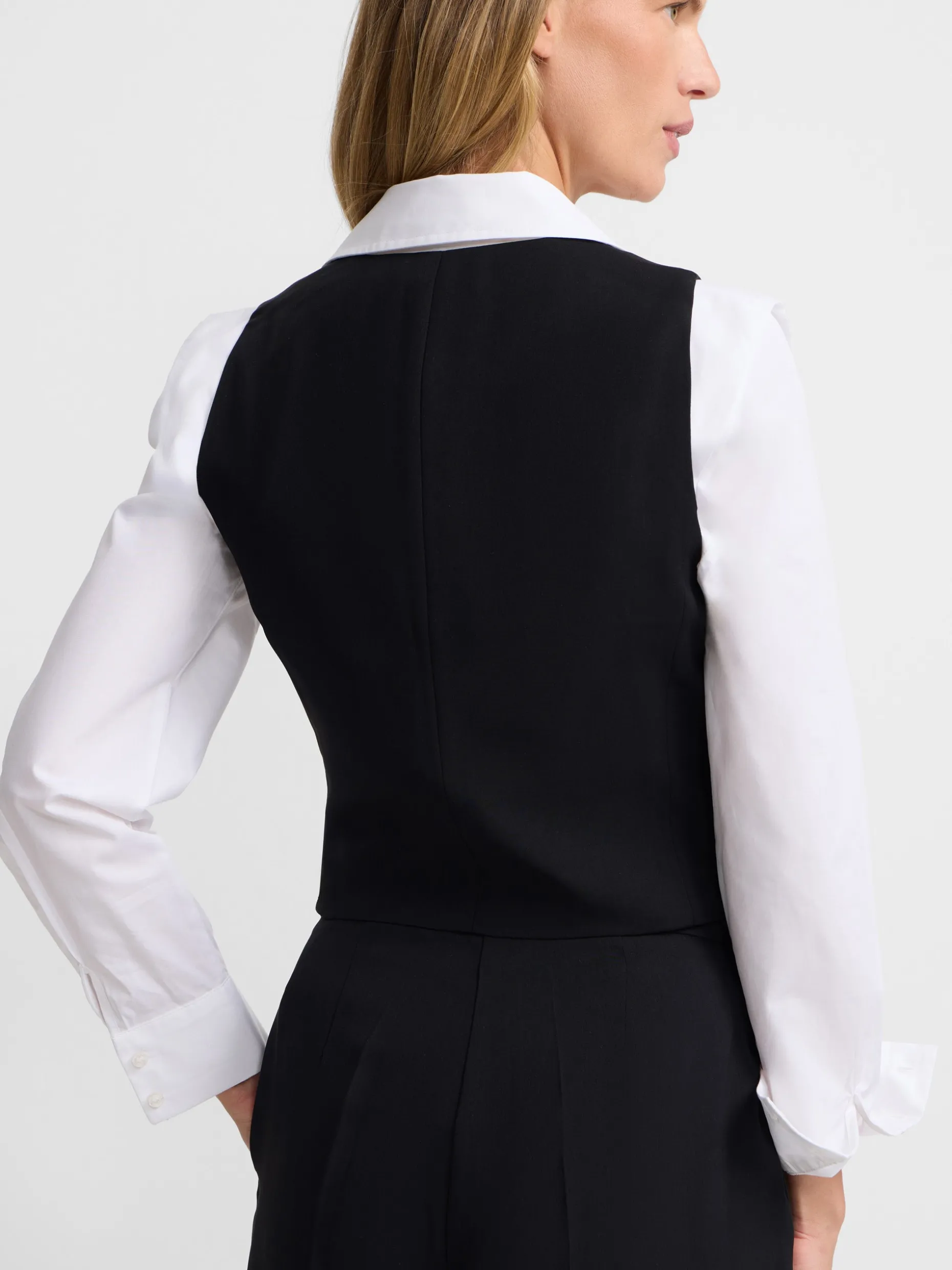 Chaleco woman clasico sastre negro
