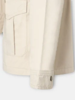 Chaqueta cinturon beige