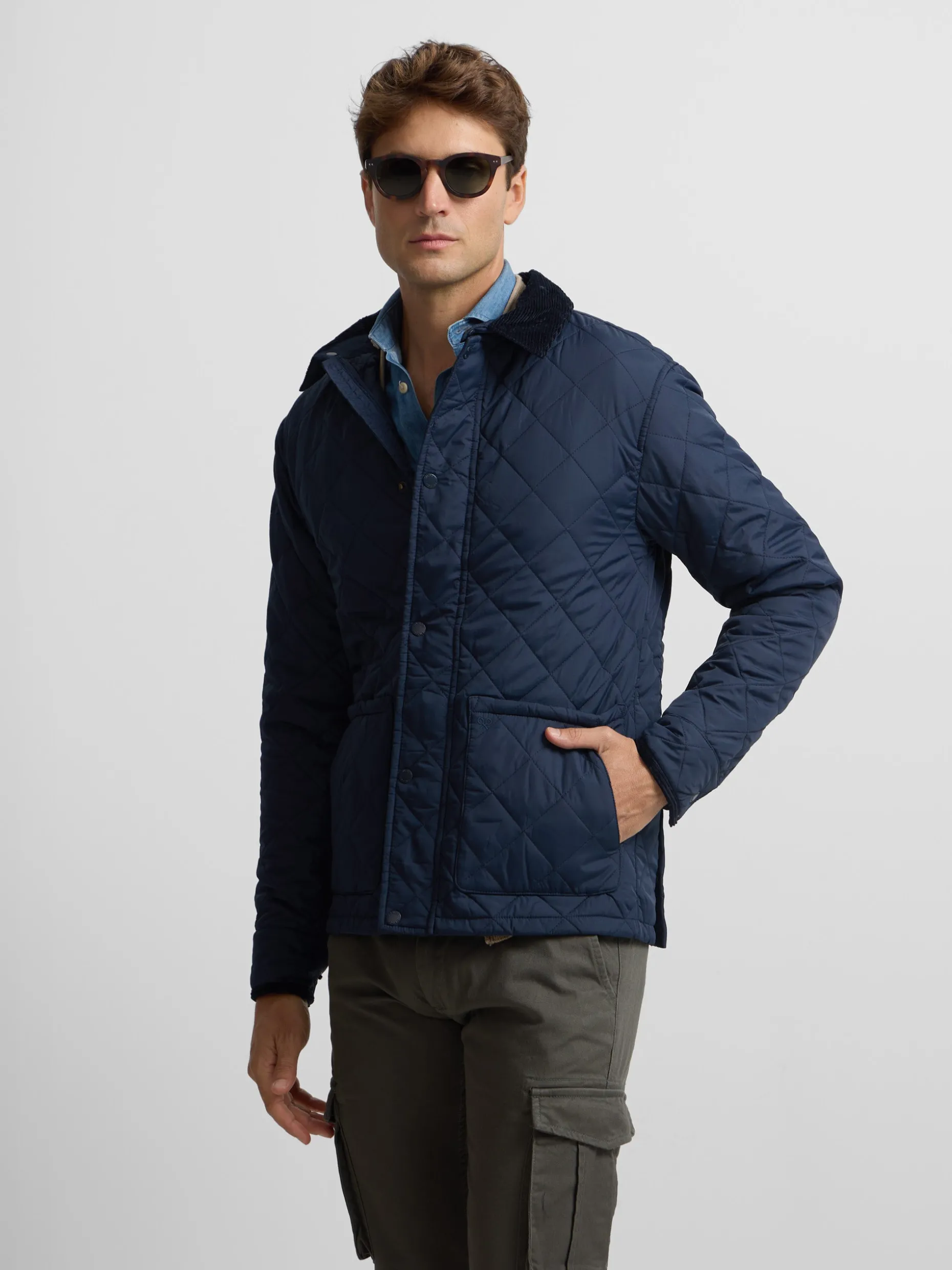 Chaqueta clasica field azul marino