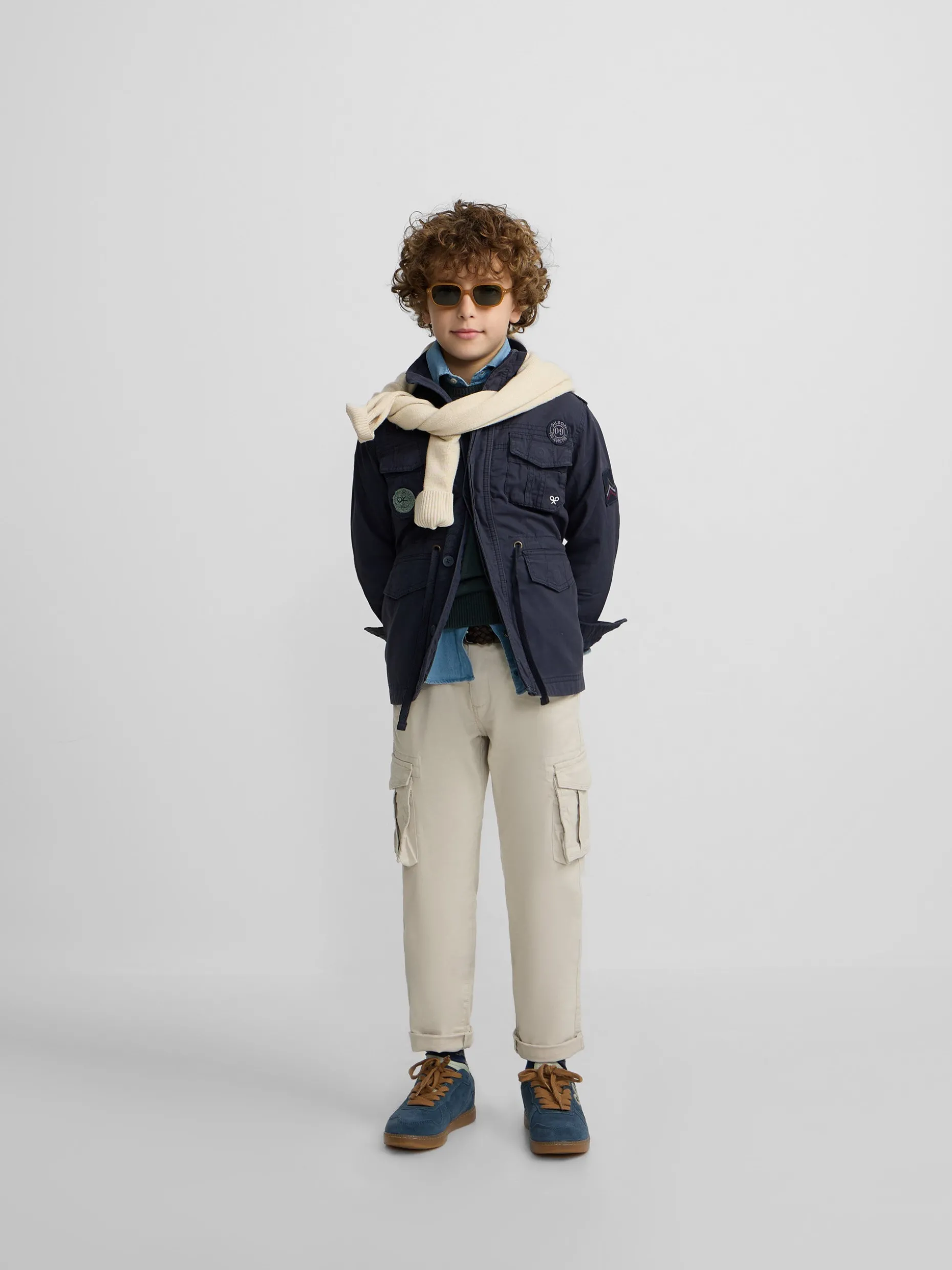 Chaqueta kids military azul marino