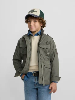 Chaqueta kids military verde
