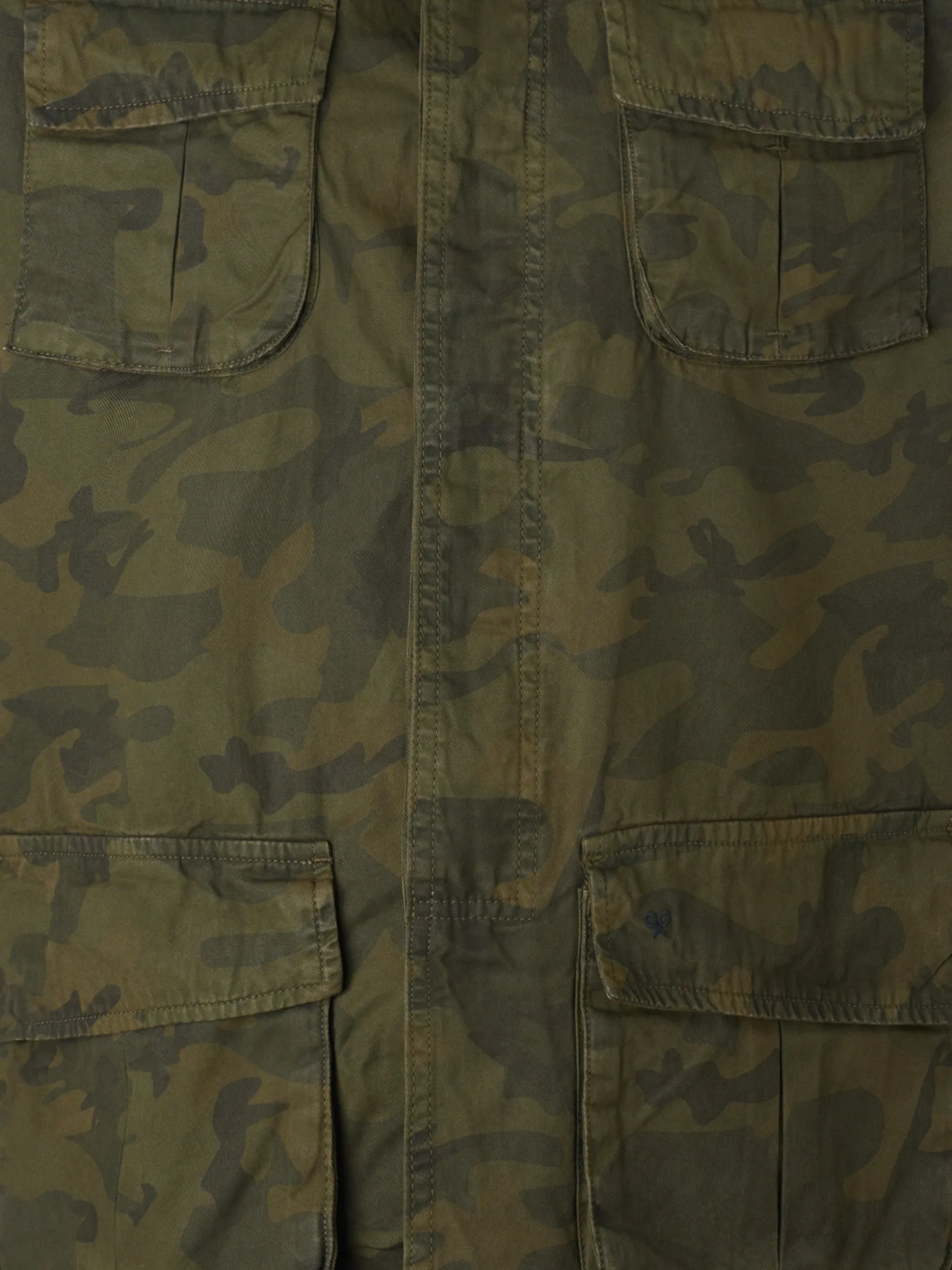 Chaqueta militar camuflaje verde