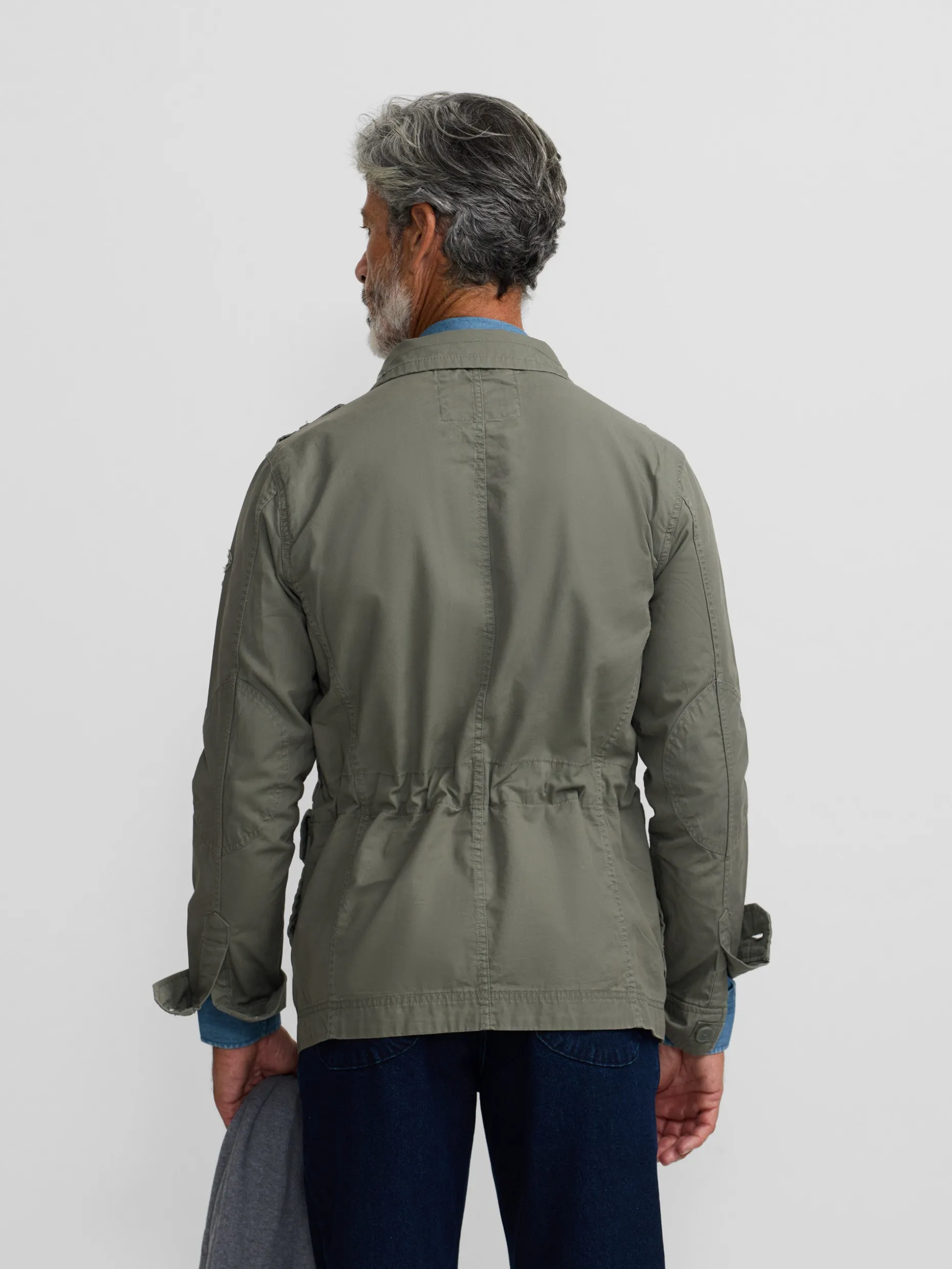 Chaqueta militar parches dye verde