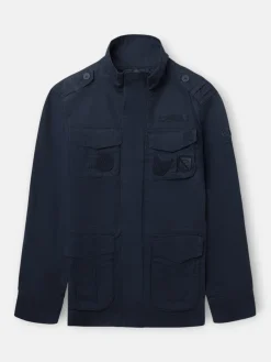 Chaqueta militar parches dye azul marino