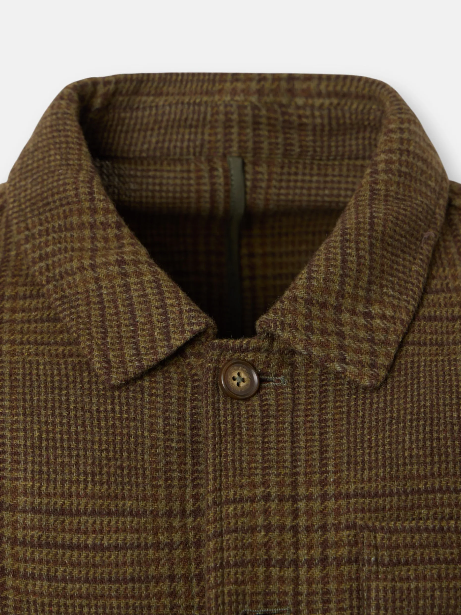 Chaqueta principe de gales bolsillos marron