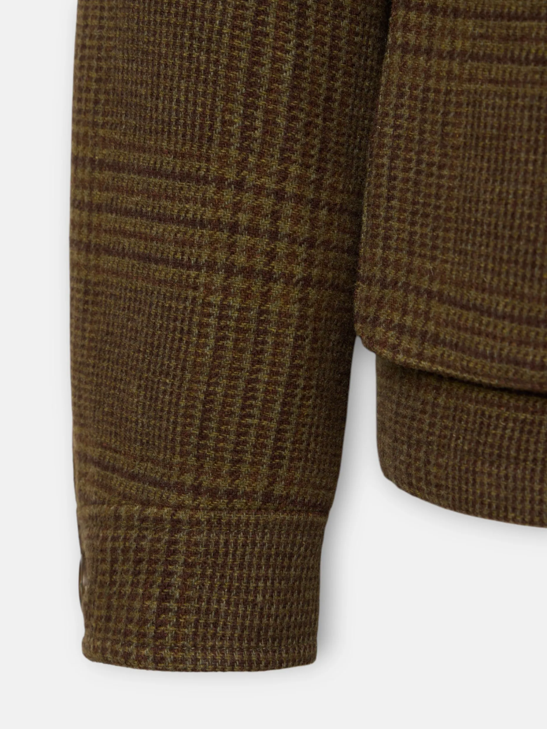 Chaqueta principe de gales bolsillos marron
