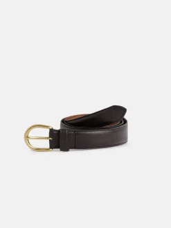 Cinturon clasico piel marron