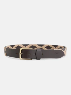 Cinturon piel argentino beige