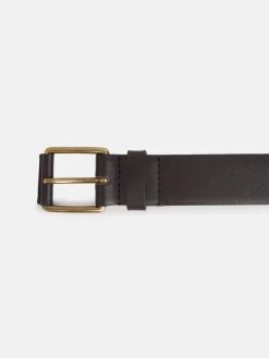 Cinturon piel marron oscuro