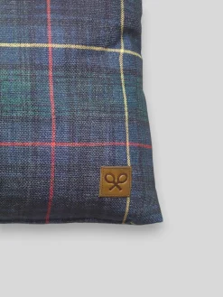 Cojin cuadro tartan verde