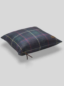Cojin cuadro tartan verde