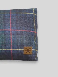 Cojin rectangular cuadro tartan verde