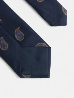 Corbata amebas azul marino