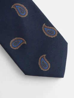 Corbata amebas azul marino