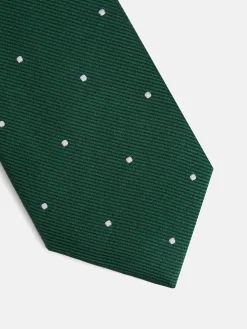 Corbata kids micropuntos verde
