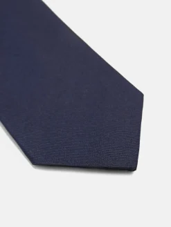 Corbata maxilogo azul marino