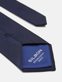 Corbata maxilogo azul marino