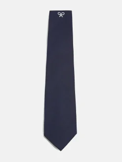 Corbata maxilogo azul marino